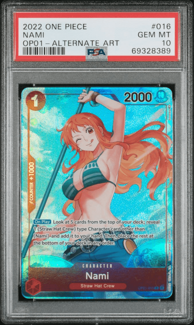 2022 #016 Nami PSA 10 OP01-Roman